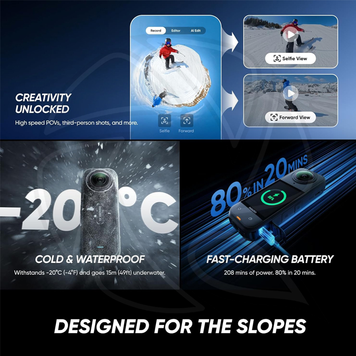 Insta360 X5  8K 360° Action Camera