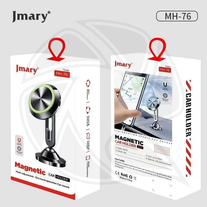 JMARY MH-76 Magnetic Car Holder Multi Adjustment