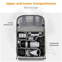 KF13.087AV12 Multifunctional DSLR Camera Travel Backpack 15x30x44cm