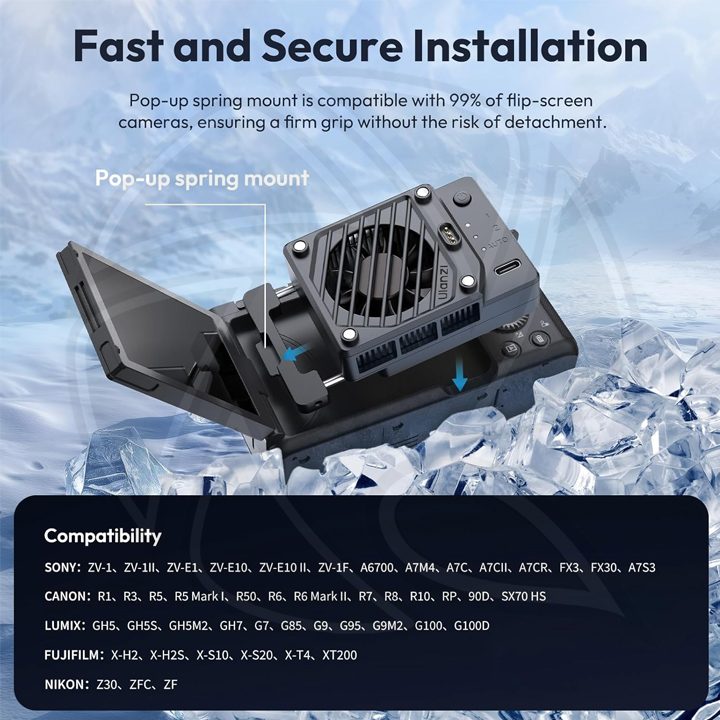 ULANZI  CU01 Thermostatic Semiconductor Camera Cooler Kit C045