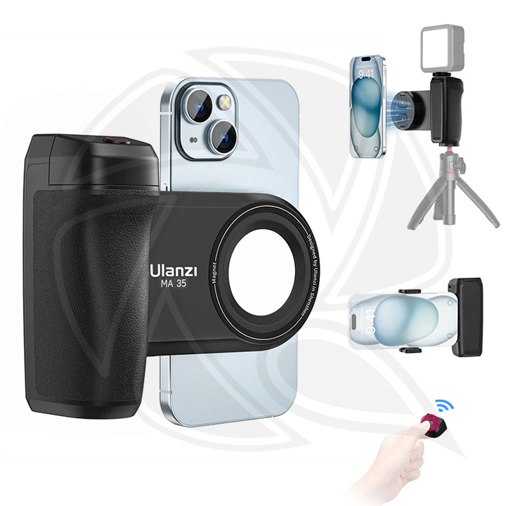 ULANZI MA35 Magsafe Bluetooth smartphone camera trigger and grip M032GBB3
