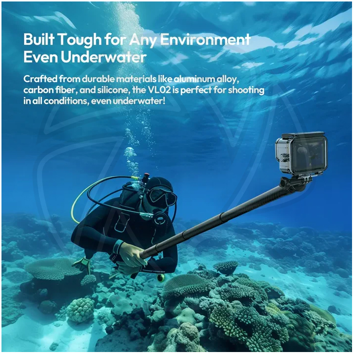 ULANZI VL02 2.7m Carbon Fiber Selfie Stick T096