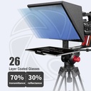 DESVIEW TP150 Portable Teleprompter 38cm for Tablets and Smartphones