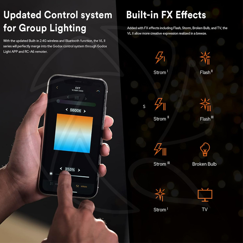 Godox VL200II LED Video Light (215W)