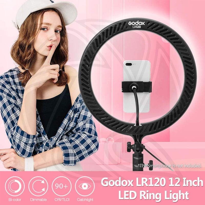 GODOX LR120 LED RING LIGHT (30cm) KIT