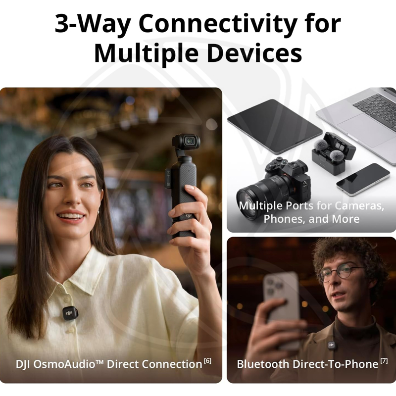 DJI MIC 3  All-in-one Wireless Microphone 2PERSONES (Neck mic. Wireless)