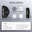 NEEWER  NS65U 65cm 16 Ribs Umbrella Quick Release softbox with Honycomb  Grid (10102479)