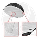 LIFE OF PHOTO AU48SH 160cm parbolic umbrella black/sliver &amp; difuser