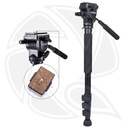 YUNTENG  VCT-558 Fluid Head Monopod Stand 158cm