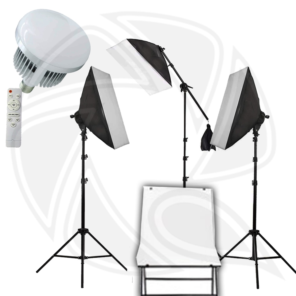 Studio Fill Light 85w Soft Box 50x70cm 3Kit &amp; Still life Table /YC-RGXMM1-LK5