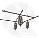 QIHE A3303 Pantograph Ceiling Rail System 3x3m for Light