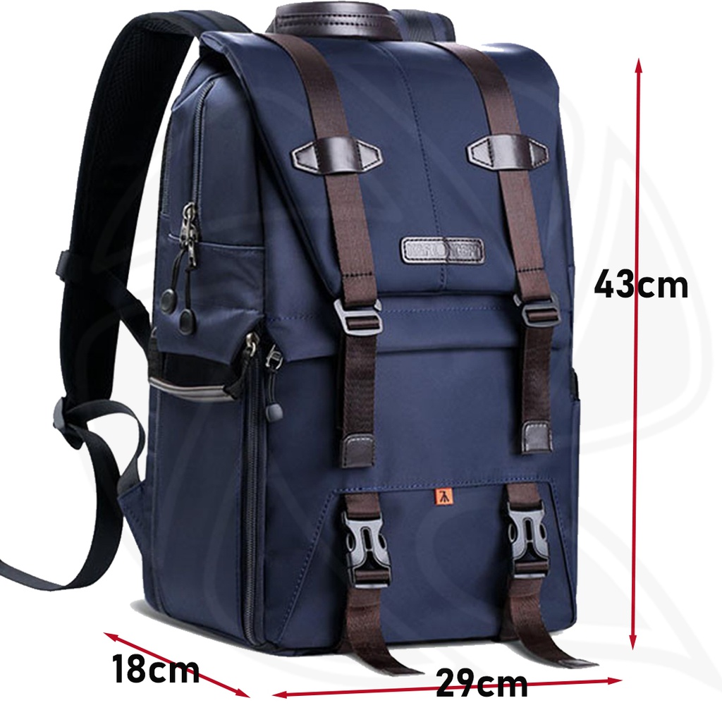 KF13.087 MULTIFUNCTIONAL DSLR CAMERA TRAVEL BACKPACK 45x30x18cm