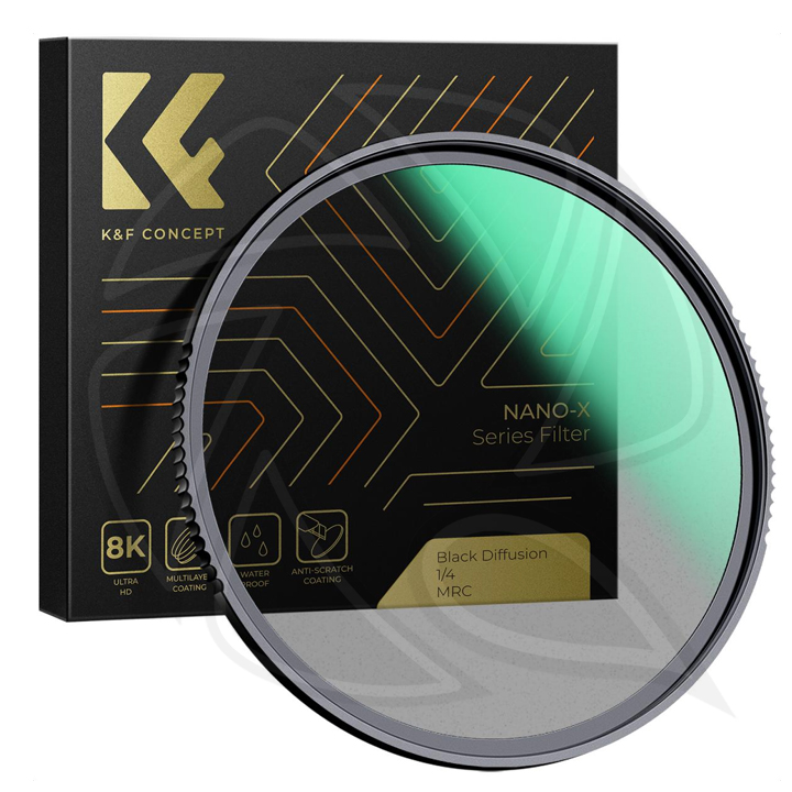 KF01.1481 67mm  Black Diffusion 1/4 MRC NANO-X Series Special Effects Filter Ultra-Clear Multi-layer Coated