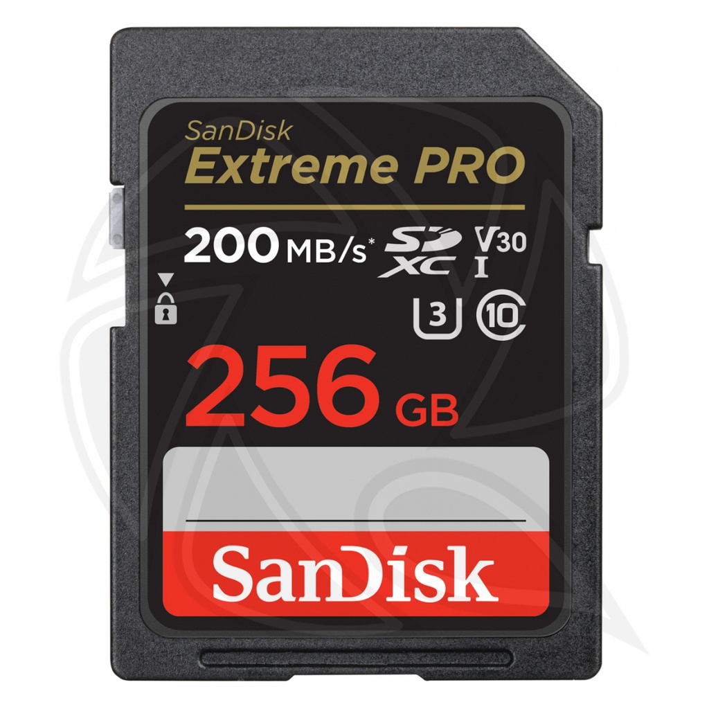 SANDISK  EXTREME PRO 256GB 200MB/s SDXC UHS-I Card (4K) V30 (SDSDXXD-256G-GN4IN)