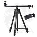 JMARY KP2207 Horizontal Tripod Stand 133cm With 360 Adjustable Ball Head Multifunctional