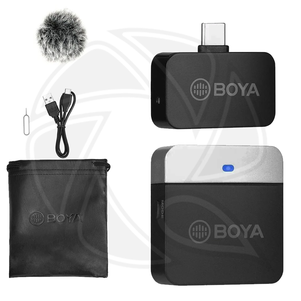 BOYA BY-M1LV-U Single Wireless Microphone for Type-C Devices (2.4 GHz) (Neck mic. Wireless)