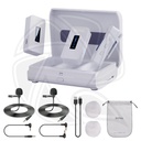 BOYA BY-XM6-K2W  Colorful Set 2.4GHz Ultra-compact Wireless Microphone System Kit (Neck mic. Wireless)