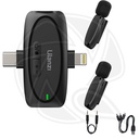 ULANZI V6 3-in-1 Plug-Play Wireless Lavalier Microphone for iPhone/Type C/Tablet/Camera A020GBB1