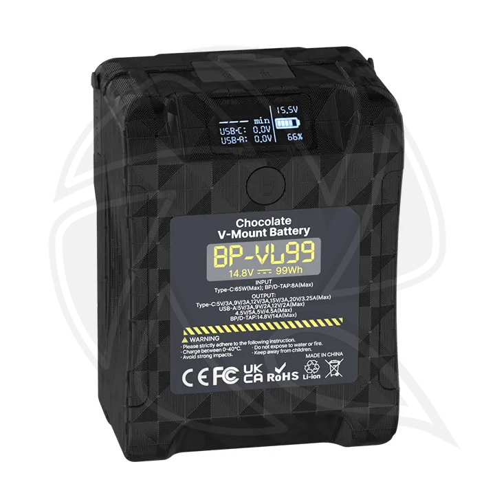 ULANZI BP-VL99 CHOCOLATE V-MOUNT BATTERY  6700mAh 14.8V 99Wh Lithium-Ion  P004CND1 (PB04)