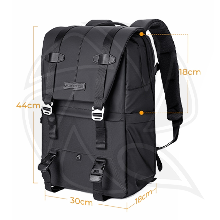KF13.087AV6 Multifunctional DSLR Camera Travel Backpack 45x30x20cm( All Black )