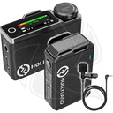 QPS-HOLLYLAND LARK MAX Solo Wireless Microphone System (2.4 GHz, Black)with Neck Mic Wire (Neck mic. Wireless)