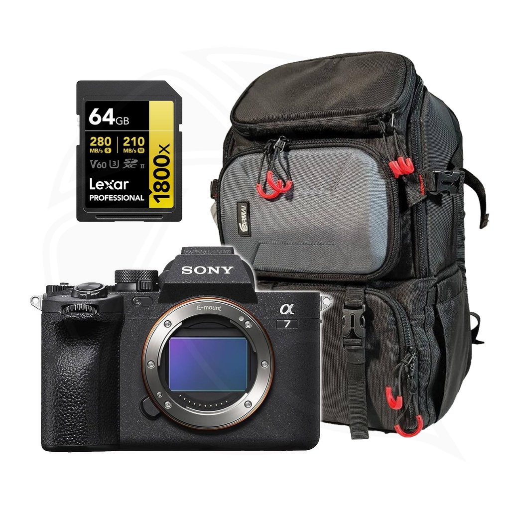 SONY Alpha a7IV Mirrorless Digital (Body Only) with Memory Card &amp; BackBag