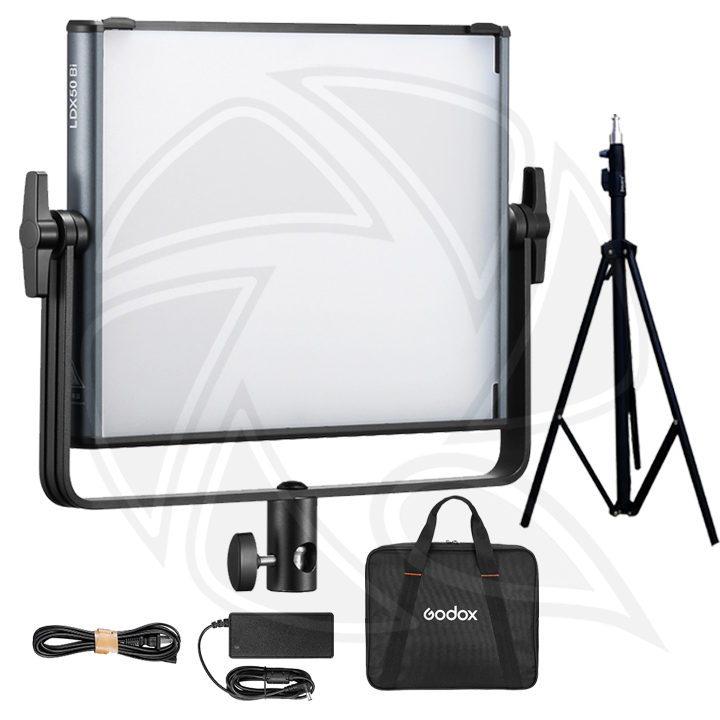 GODOX LDX50Bi Bi-Color LED Light Panel with Light Stand