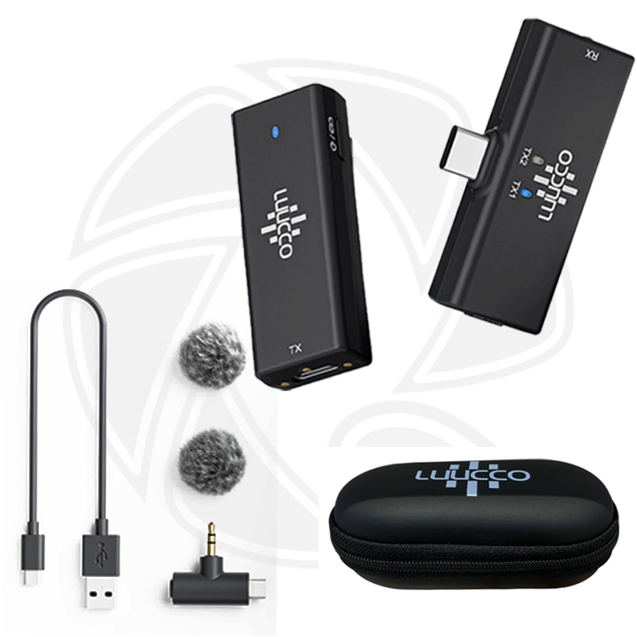 QPS-LUUCCO ProTalker S1 Single Wireless  Microphone for (Camera, Type C phone) (Neck mic. Wireless)