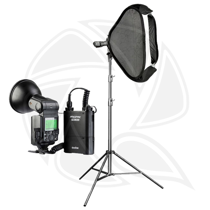 QPS- AD360II Speed Light for Canon&amp; SOFTBOX 60x60cm -Canon