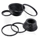 KF SKU0629 18 Pieces Filter Ring Adapter Set, Camera Lens Filter Metal Stepping Rings Kit (Includes 9pcs Step Up Ring Set + 9pcs Step Down Ring Set)