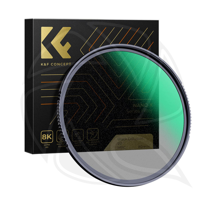 KF01.1656 82mm Black Diffusion 1/2 MRC MRC NANO-X Series Special Effects Filter Ultra-Clear Multi-layer Coated