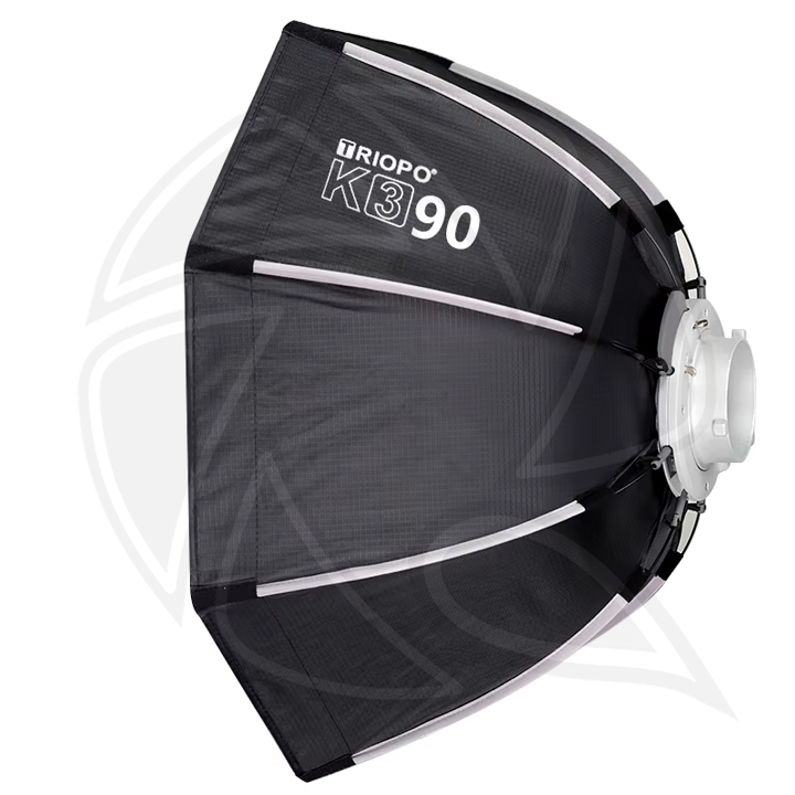 Triopo K3-90CM quick realse softbox Bowens adapter with Diffuser .