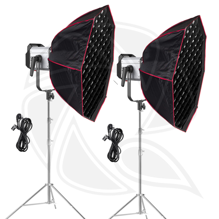 QPS- LC 150B Bi-Color Video Light With SoftBox 90cm 2kit