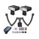 GODOX MF12 k2 Macro Flash 2-Light with Bracket &amp; Triger Kit for Nikon 