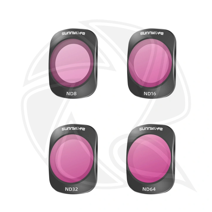 SUNNY LIFE OP3-FI856-4N 4pc ND8,ND16,ND32,ND64 Lens Filter Combo for Osmo Pocket3
