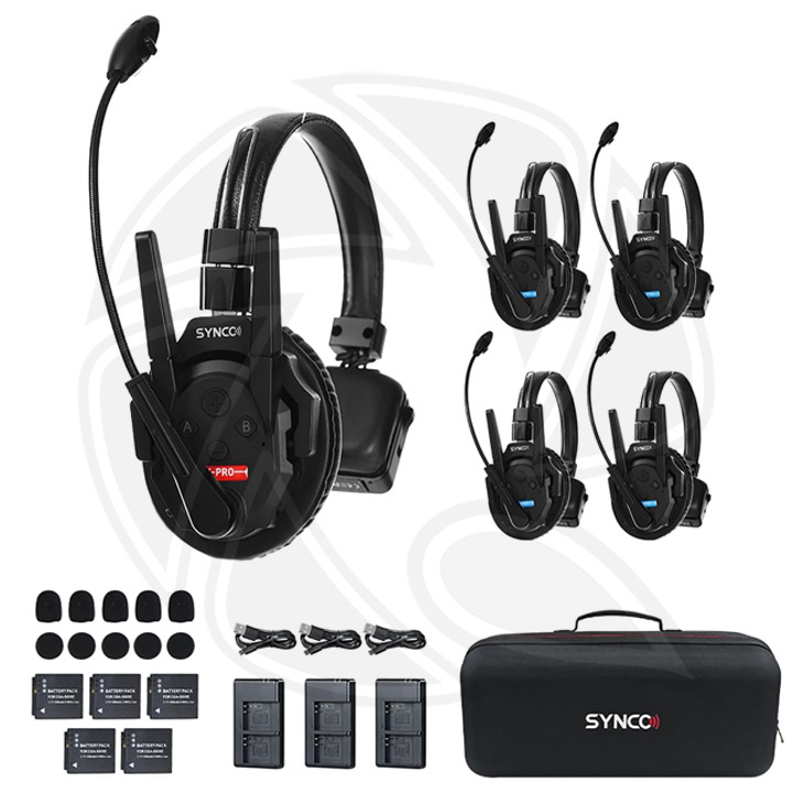 SYNCO Xtalk XPro5 / Full Duplex Wireless Intercom Headset at 2.4GHz