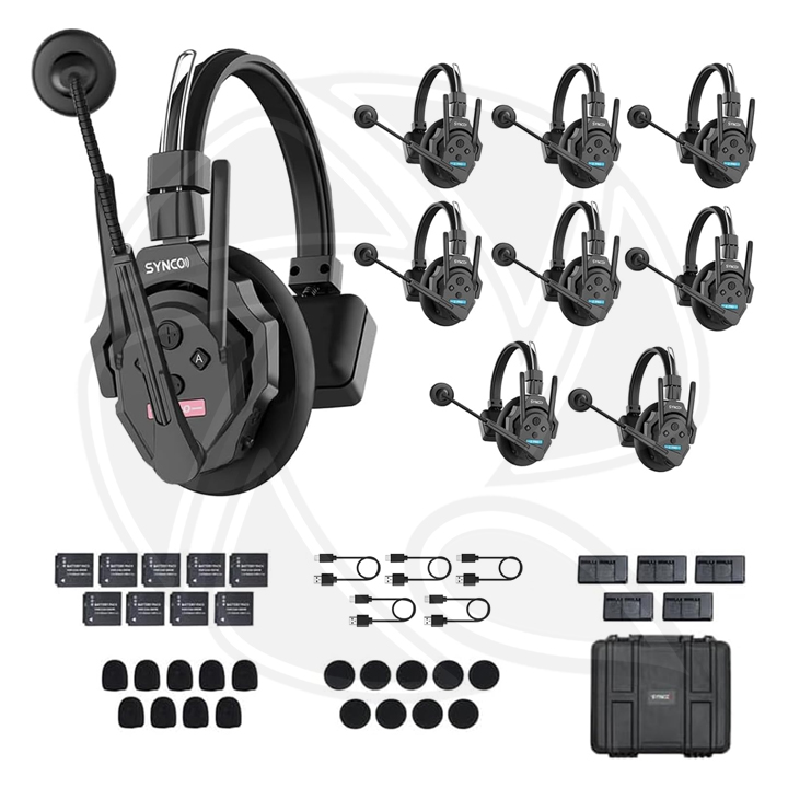 SYNCO Xtalk XPro 9/ Full Duplex Wireless Intercom Headset at 2.4GHz 