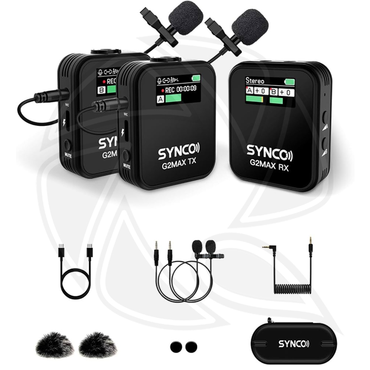 SYNCO WAir-G2(A2)Max Quality Dual Wireless Microphone Dual Transmitter