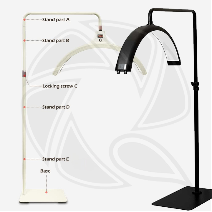Yidoblo FG-620L LED Floor Light, Half Moon Lamp for Extension Lighting for Beauty, Filming Content Creation