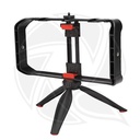 JMARY MT33 Vlogging Filmmaking Cage Stabilizer Grip Tripod Mount Video Rig Kit mobile phone holders