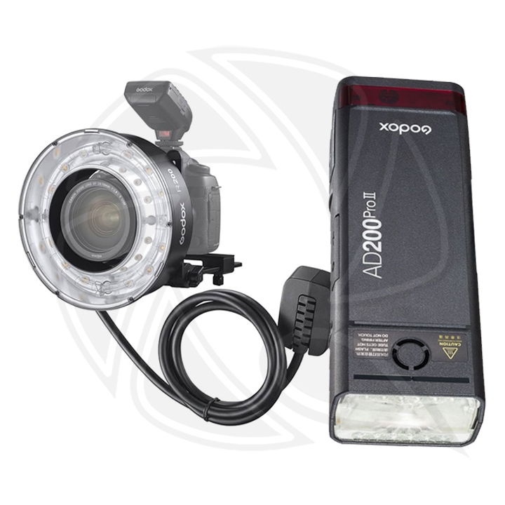 QPS- Godox AD200ProII TTL Pocket Flash with R200 Ring Flash Head