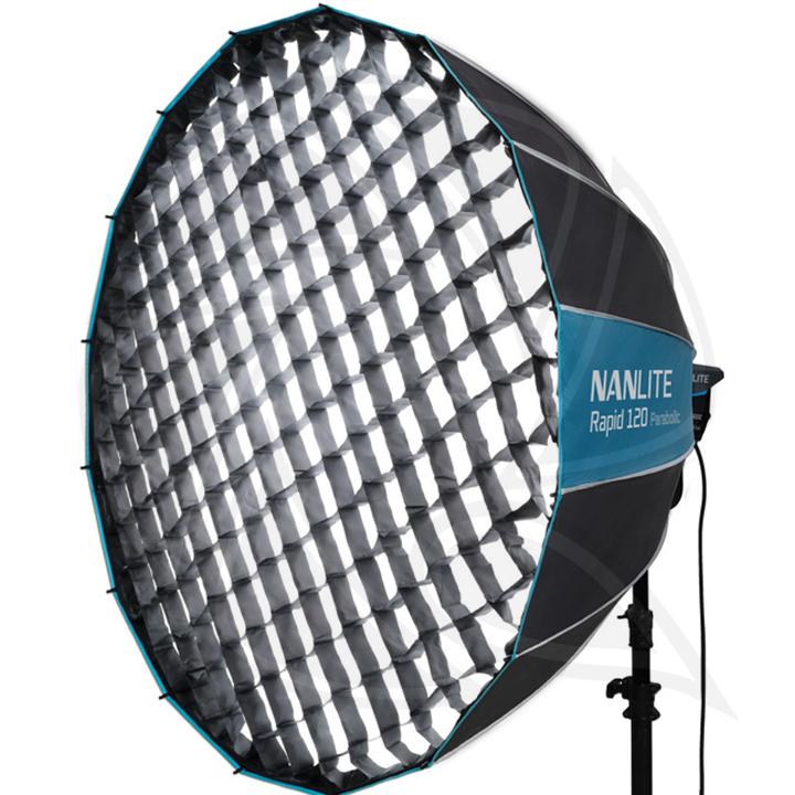 NANLITE SB-RP120 Rapid 120 Parabolic Softbox with grid 120cm