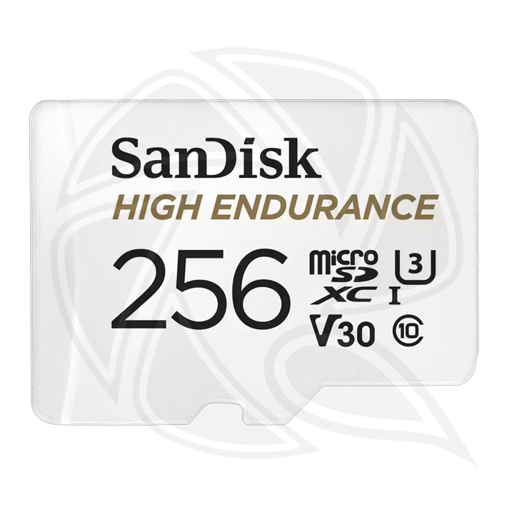 SanDisk High Endurance 256GB 100mb/s MICRO SDXC with Adapter  (SDSQQNR-256G-GN6IA)