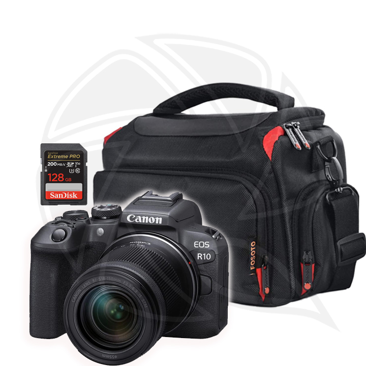 CANON EOS R10 Mirrorless Camera &amp; RF-S 18-150mm F3.5-6.3 IS STM Memory Card &amp;  Shoulder Bag