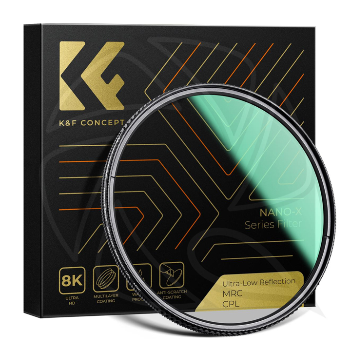 KF01.2480 77mm Ultra-Low Reflection MRC CPL Nano-X Series Circular Polarizers super Slim With 36 Multi-Layer Coatings