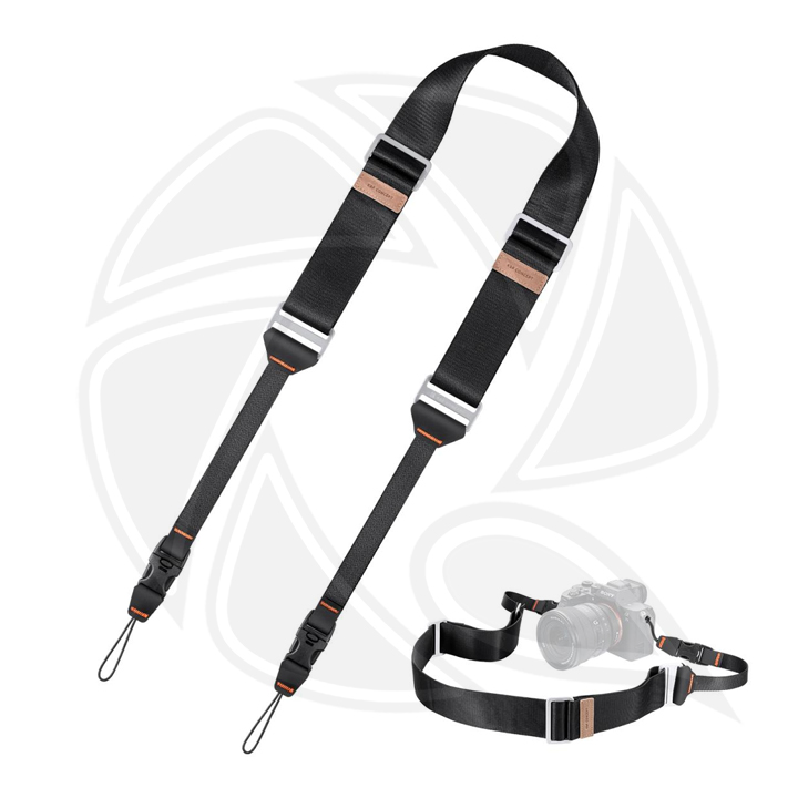 KF13.132V1 45mm Camera Neck Strap with Quick Release for Photographers, Adjustable Camera Shoulder Sling Strap Compatible for Nikon Canon Sony Olympus DSLR Camera - Strap URBAN WANDER 03 (Black )