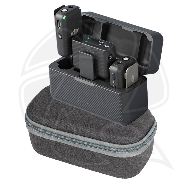 DJI MIC 2  All-in-one Wireless Microphone 2PERSONES with Rubber Cover