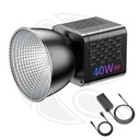 QPS-ULANZI  L024 40W RGB Portable LED Video Light with power Adapter