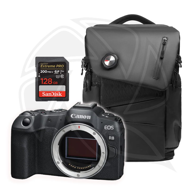 CANON EOS R8 Mirrorless Camera Body Only with Memory Card &amp;  Shoulder Bag