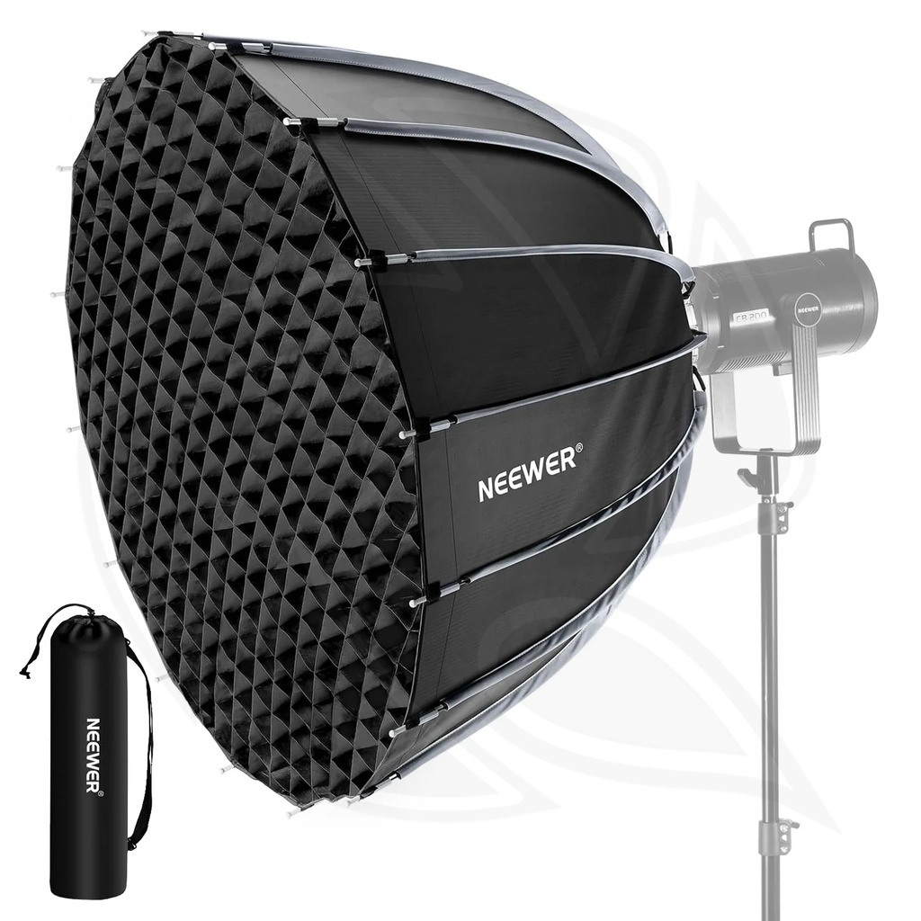 NEEWER NS70P 70cm Deep Parabolic Nylon Alloy Quick Release  softbox with Grid 9778 (10103972) (Bowens Mount Speed Ring)